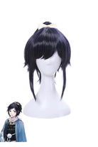 Touken Ranbu Online Yamatonokami Yasusada Blue mixed Black Men Cosplay Wigs - lemailwigs