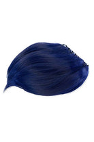 Touken Ranbu Yamato no kami Yasusada Dark Blue Purple Synthetic Hair Ponytail Medium Long Straight Cosplay Wigs - lemailwigs
