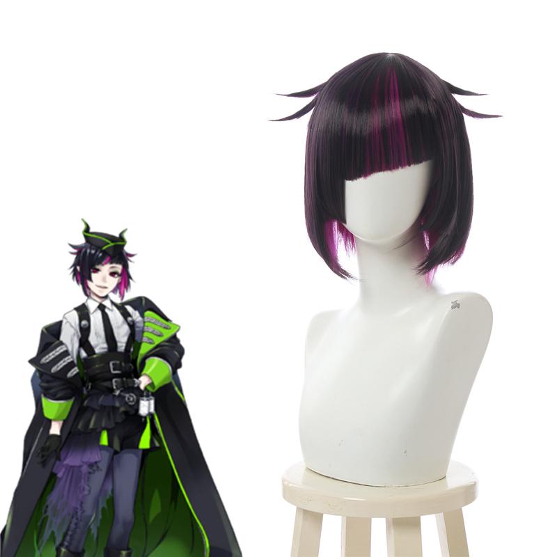 Twisted Wonderland Lilia Vanrouge Purple Mixed Black Cosplay Wigs - lemailwigs