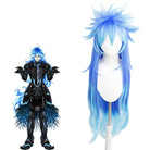 Twisted - Wonderland Mermaid Idia Long Blue Cosplay Wigs - lemailwigs