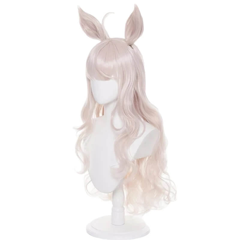 Uma Musume Umamusume:Pretty Derby Biwa Hayahide Cosplay Wigs with Ears Bangs - lemailwigs