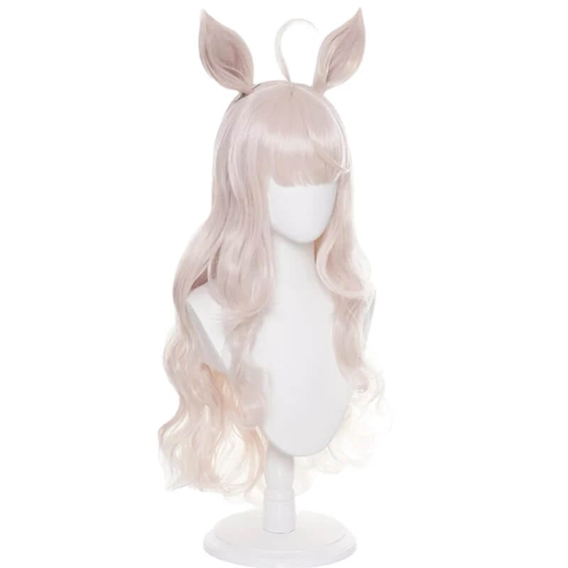 Uma Musume Umamusume:Pretty Derby Biwa Hayahide Cosplay Wigs with Ears Bangs - lemailwigs