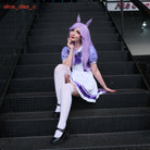 Umamusume: Pretty Derby Agnes Tachyon Tracen Academy Uniform Cosplay Costume Wig Full Set - lemailwigs