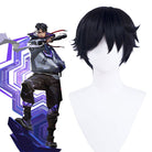 Valorant ISO Short Black Cosplay Wig - lemailwigs