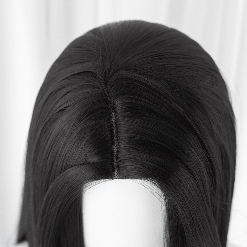 Valorant Killjoy Long Black Cosplay Wig - lemailwigs
