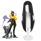 Valorant Killjoy Long Black Cosplay Wig - lemailwigs