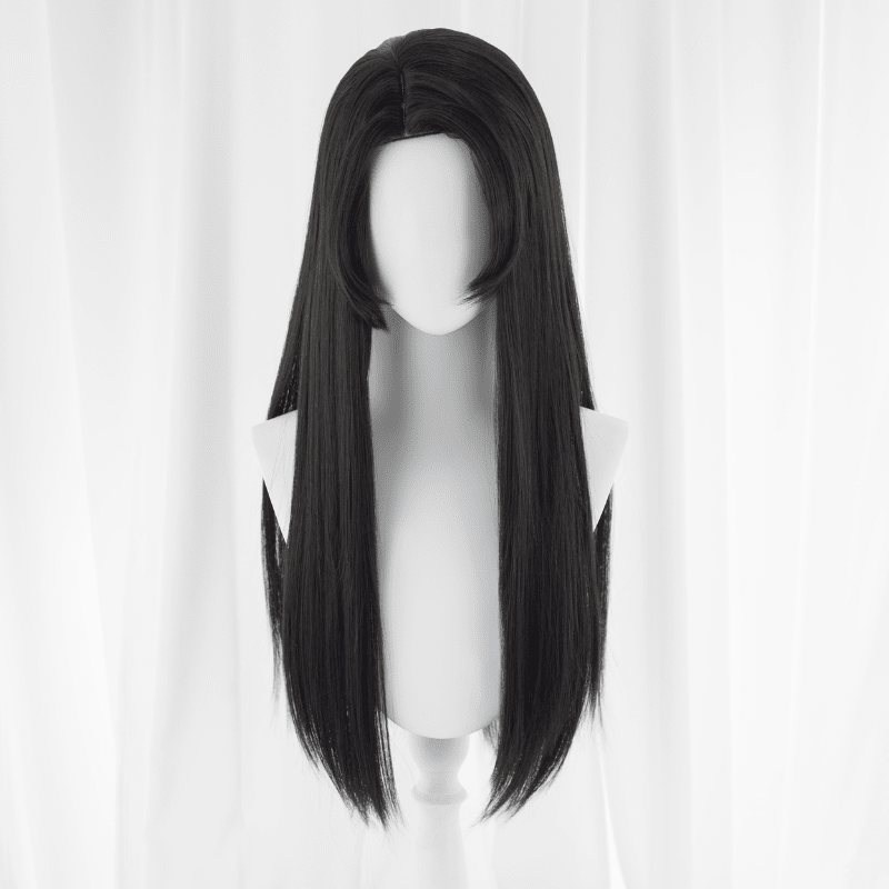 Valorant Killjoy Long Black Cosplay Wig - lemailwigs