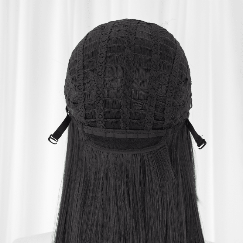 Valorant Killjoy Long Black Cosplay Wig - lemailwigs
