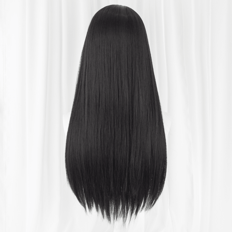 Valorant Killjoy Long Black Cosplay Wig - lemailwigs