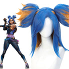 Valorant Neon Blue Mixed Orange Cosplay Wigs - lemailwigs