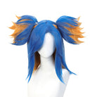 Valorant Neon Blue Mixed Orange Cosplay Wigs - lemailwigs
