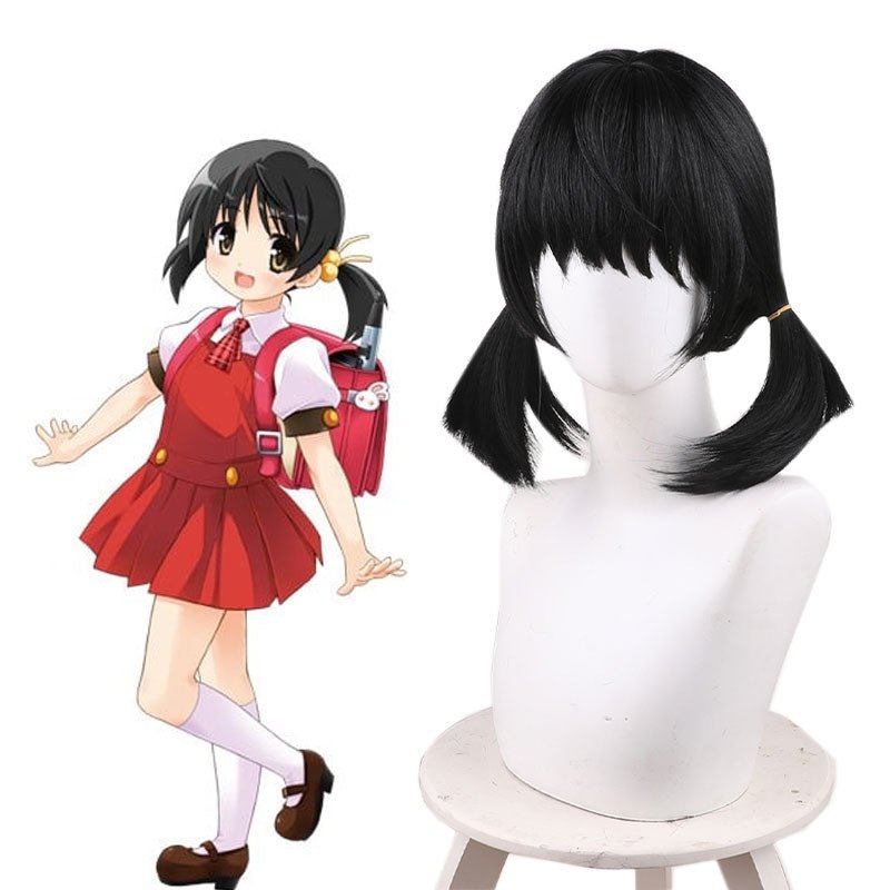 VOCALOID Yuki Black Double Tail Cosplay Wig - lemailwigs