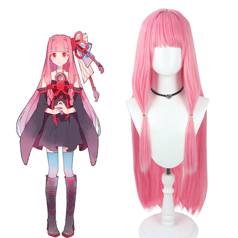 VOICEROID2 Kotonoha Akane Long Pink Cosplay Wig - lemailwigs