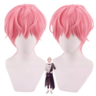Vtuber Rikka Holostars Short Pink Cosplay Wig - lemailwigs