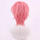 Vtuber Rikka Holostars Short Pink Cosplay Wig - lemailwigs