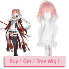Wuthering Waves Changli Pink mixed White Cosplay Wig - lemailwigs