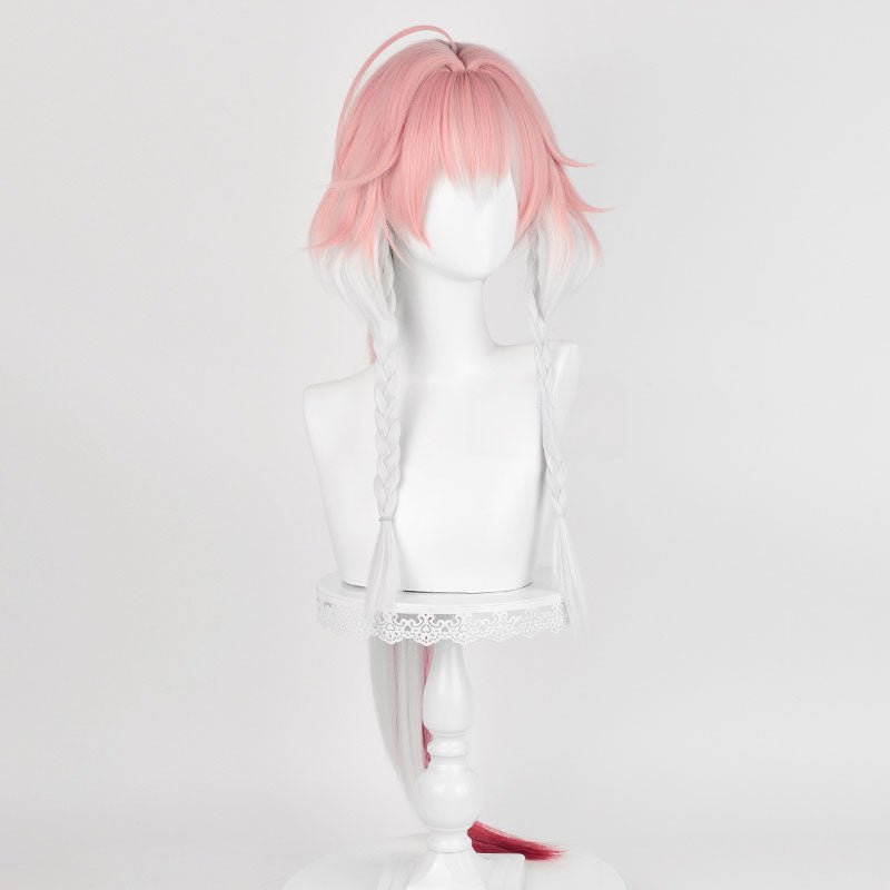 Wuthering Waves Changli Pink mixed White Cosplay Wig - lemailwigs
