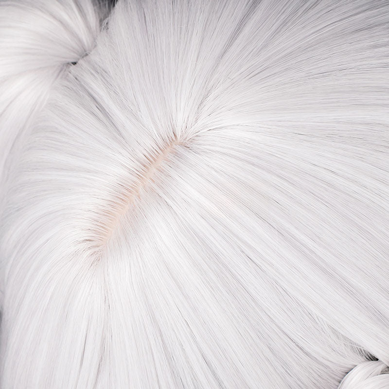 Wuthering Waves Jinhsi White mixed Blue Long Ponytail Cosplay Wig - lemailwigs