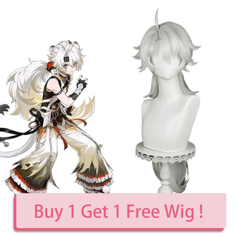 Wuthering Waves Lingyang White Cosplay Wig - lemailwigs