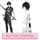 Wuthering Waves Rover Male Black Cosplay Wig - lemailwigs
