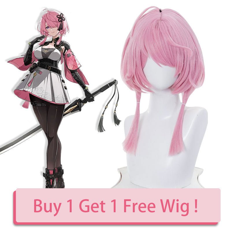 Wuthering Waves Taoqi Pink Cosplay Wig - lemailwigs