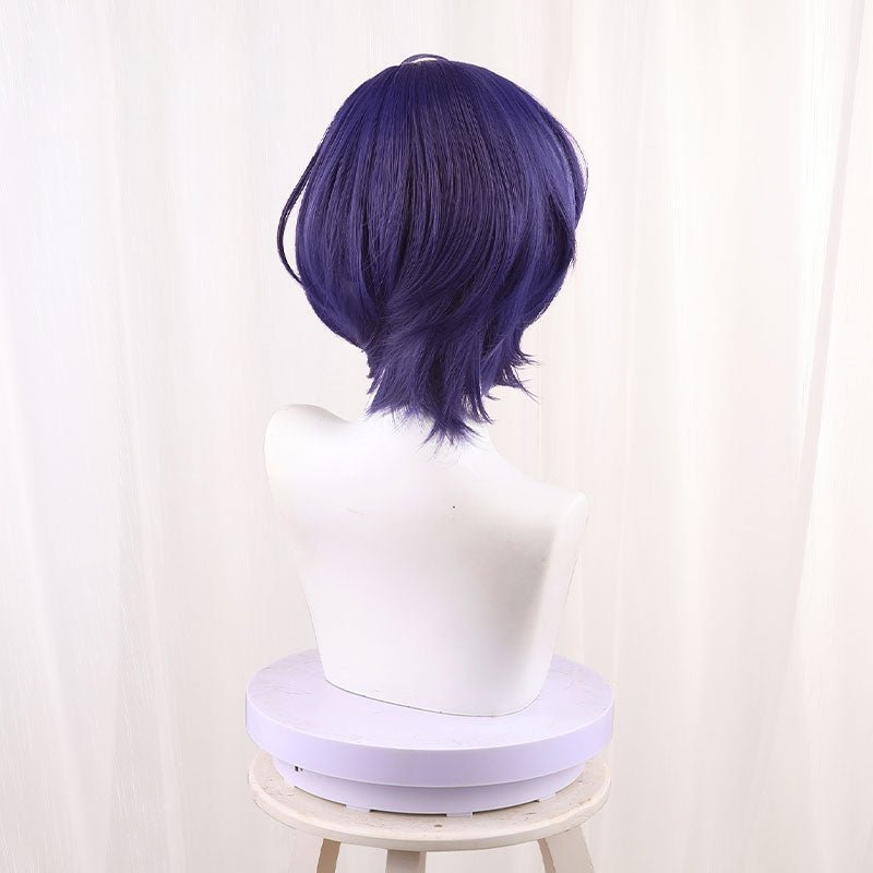 Zenless Zone Zero Belle Female Blue Purple Short Cosplay Wigs - lemailwigs