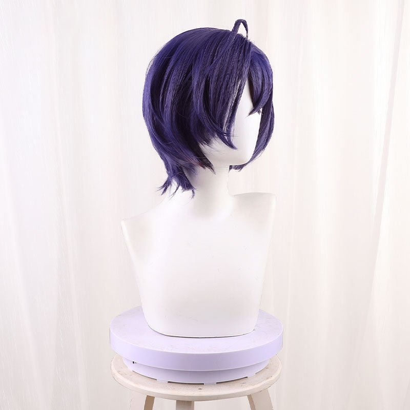 Zenless Zone Zero Belle Female Blue Purple Short Cosplay Wigs - lemailwigs