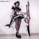 Zenless Zone Zero Ellen Joe Black Pink Short Cosplay Wigs - lemailwigs