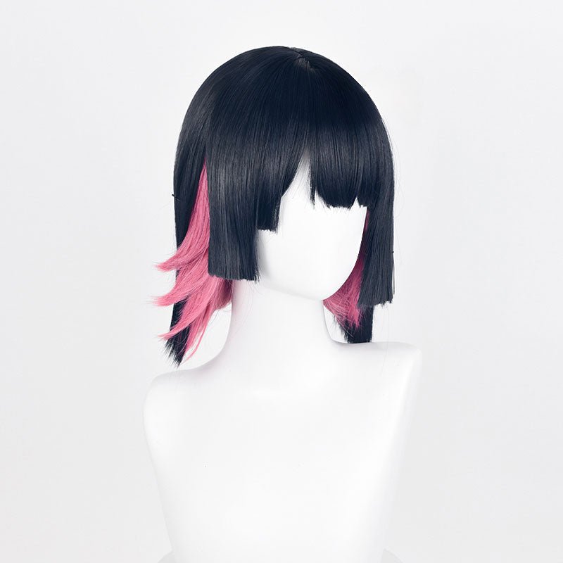 Zenless Zone Zero Ellen Joe Black Pink Short Cosplay Wigs - lemailwigs