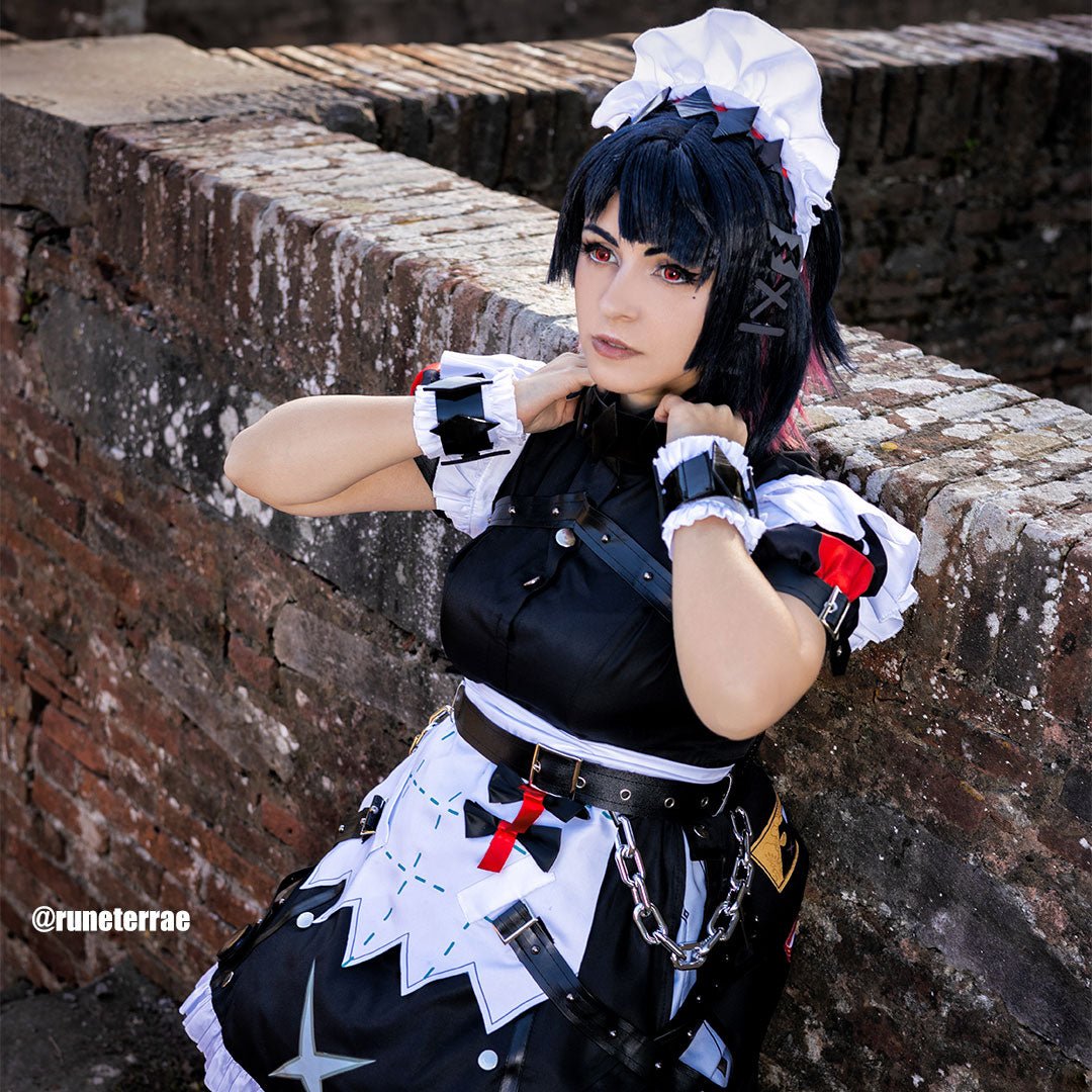 Zenless Zone Zero Ellen Joe Black Pink Short Cosplay Wigs - lemailwigs