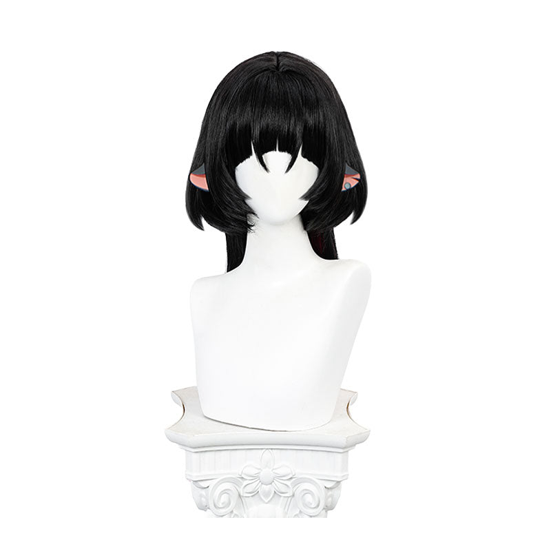 Zenless Zone Zero Jane Doe Black mixed Red Long Cosplay Wig