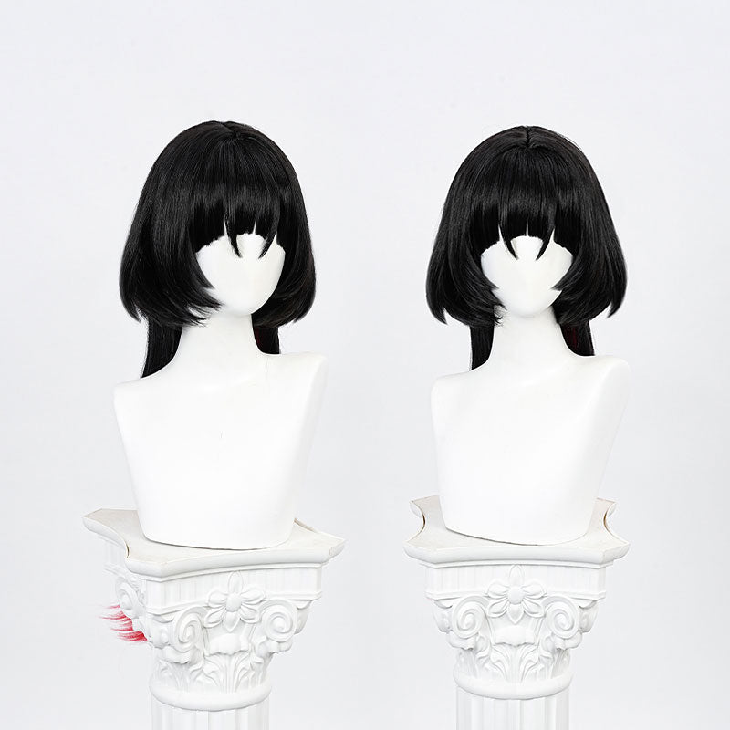 Zenless Zone Zero Jane Doe Black mixed Red Long Cosplay Wig