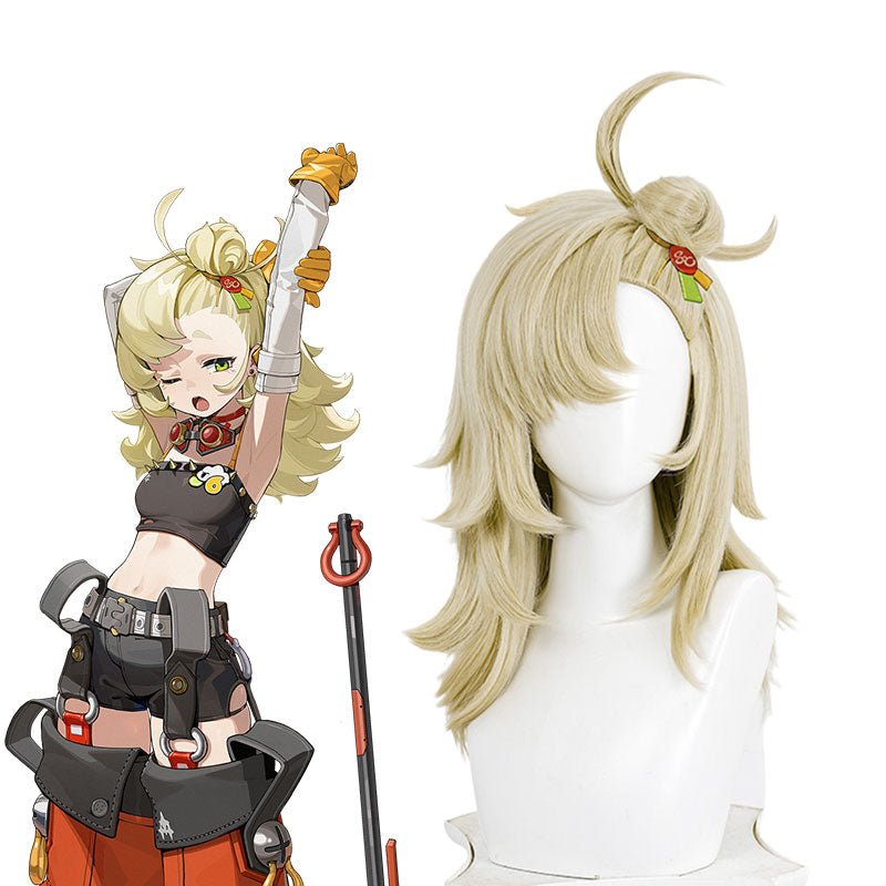 Zenless Zone Zero Piper Wheel Yellow Cosplay Wig - lemailwigs