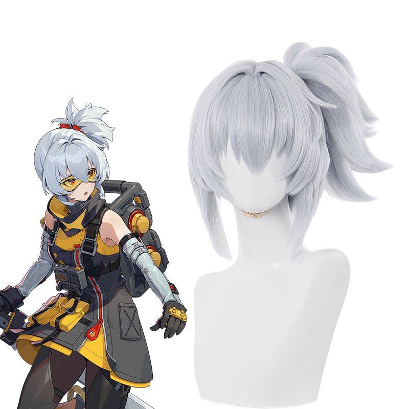 Zenless Zone Zero Soldier 11 White Cosplay Wig - lemailwigs