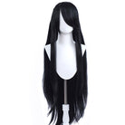 100cm Long Straight Black Color General Anime Cosplay Wigs - lemailwigs