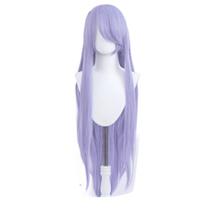 100cm Long Straight Light Purple Color General Anime Cosplay Wigs - lemailwigs