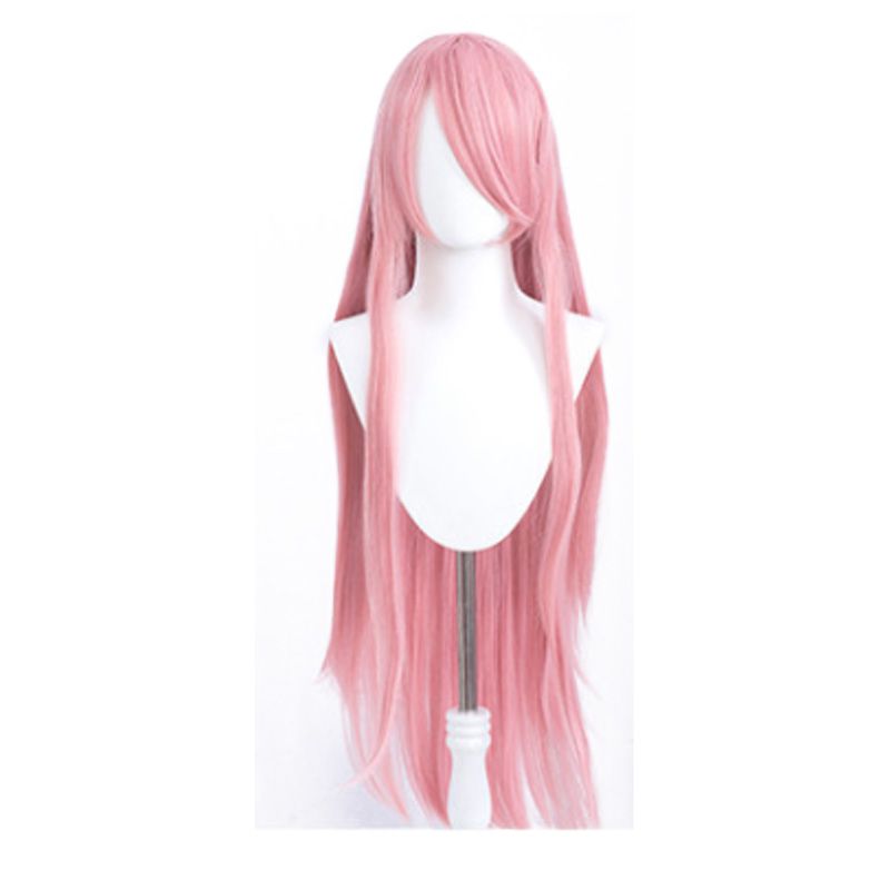 100cm Long Straight Pink Color Anime Cosplay Wigs - lemailwigs