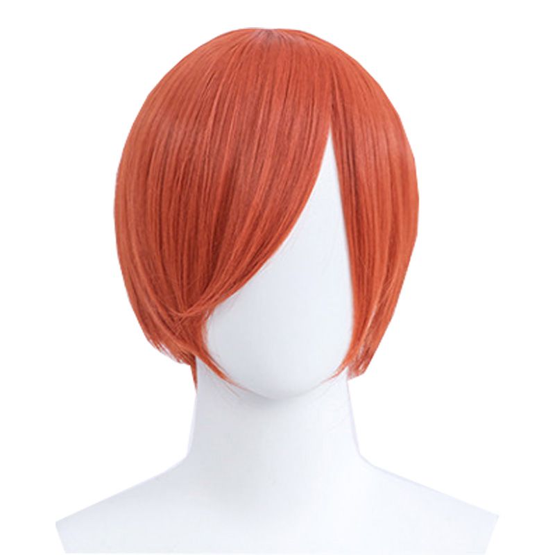 30cm Short Straight Orange General Anime Cosplay Wigs - lemailwigs