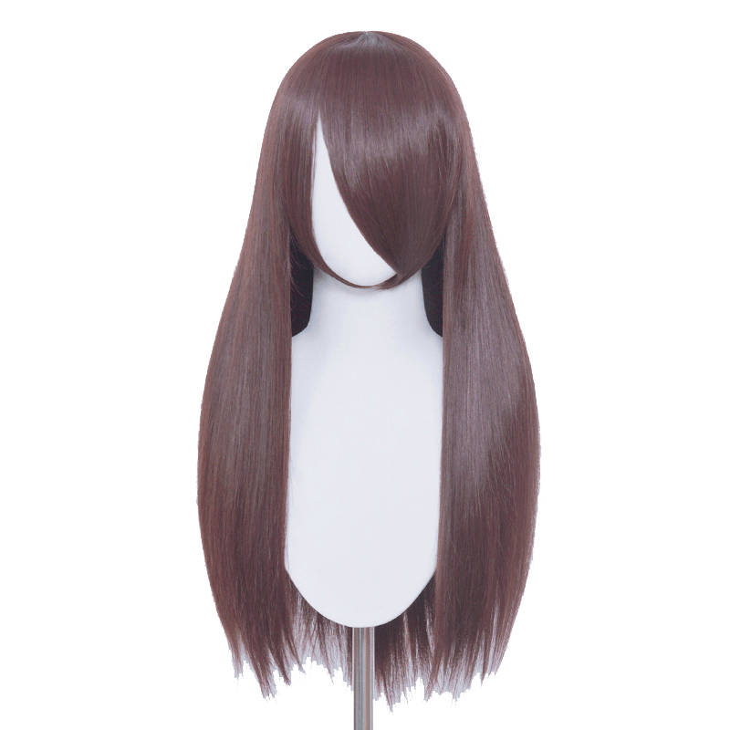 60cm Long Straight Brown Color General Anime Cosplay Wigs - lemailwigs