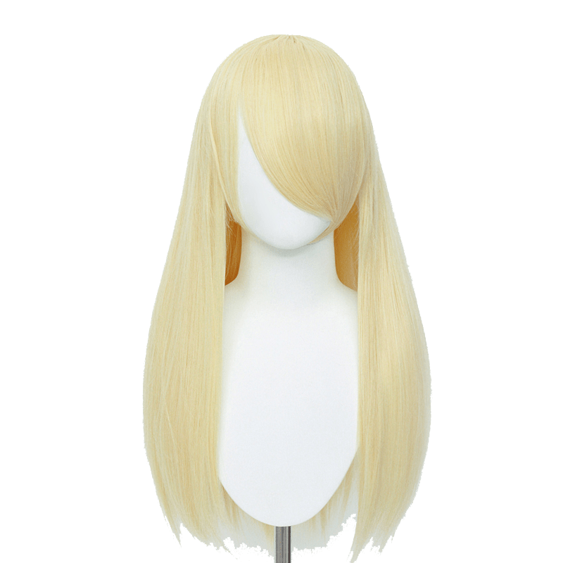 60cm Long Straight Light Blonde Color General Anime Cosplay Wigs - lemailwigs