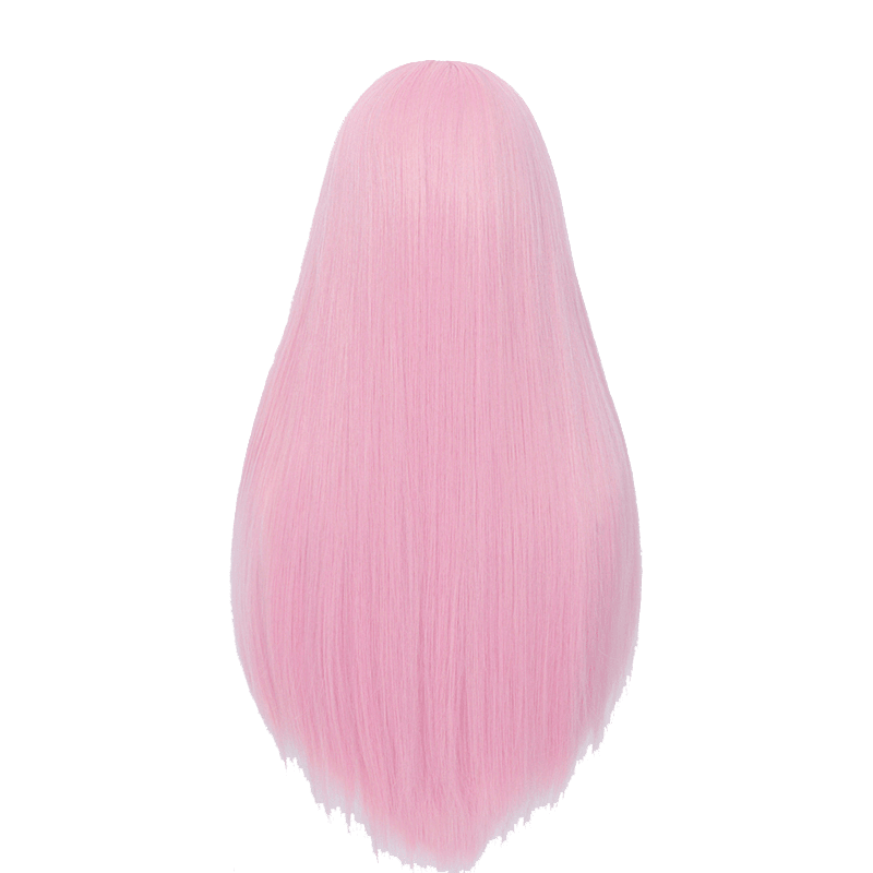 60cm Long Straight Pink Color General Anime Cosplay Wigs - lemailwigs