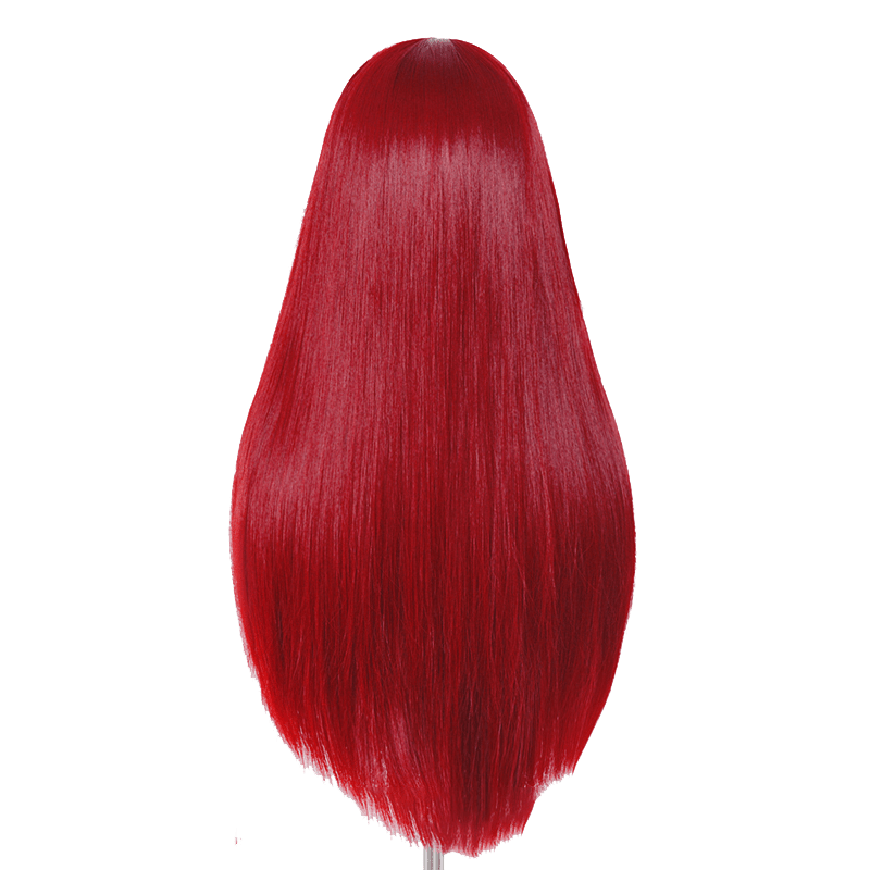 60cm Long Straight Red Color General Anime Cosplay Wigs - lemailwigs