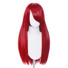60cm Long Straight Red Color General Anime Cosplay Wigs - lemailwigs