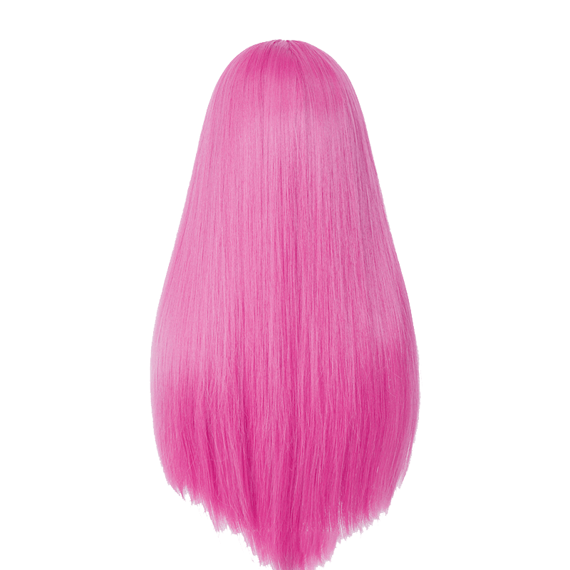 60cm Long Straight Rose Red Color General Anime Cosplay Wigs - lemailwigs