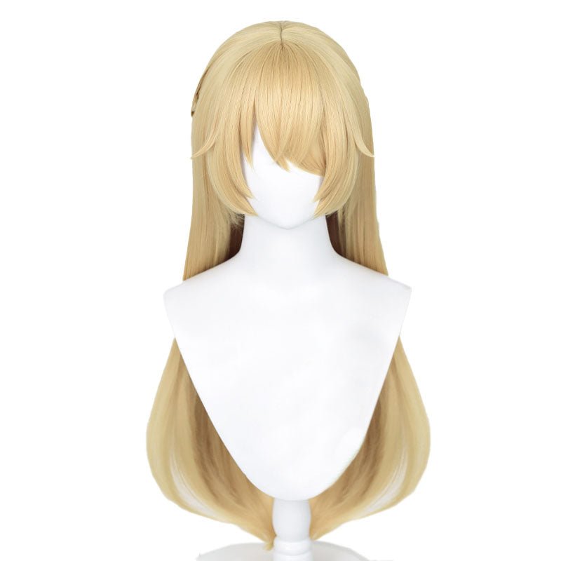 80cm Blonde Game Genshin Impact Fischl Cosplay Wigs - lemailwigs
