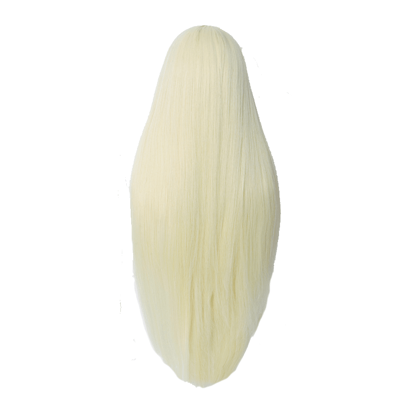 80cm Long Straight Cream Blonde Color General Anime Cosplay Wigs - lemailwigs