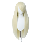 80cm Long Straight Cream Blonde Color General Anime Cosplay Wigs - lemailwigs