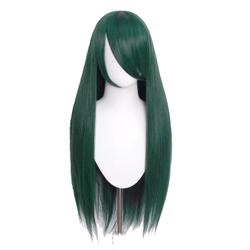 80cm Long Straight Dark Green Color General Anime Cosplay Wigs - lemailwigs
