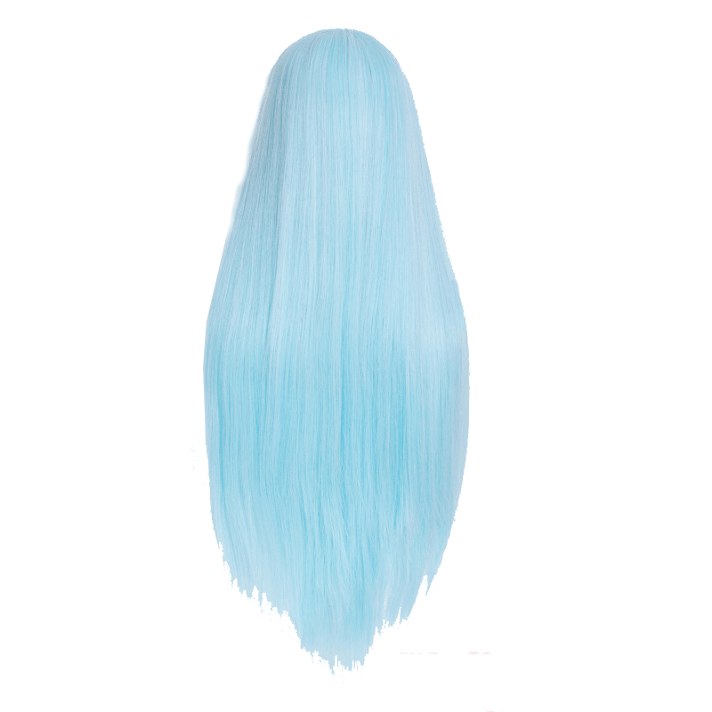 80cm Long Straight Ice Blue Color General Anime Cosplay Wigs - lemailwigs