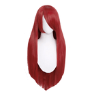 80cm Long Straight Light Brown Color General Anime Cosplay Wigs-1